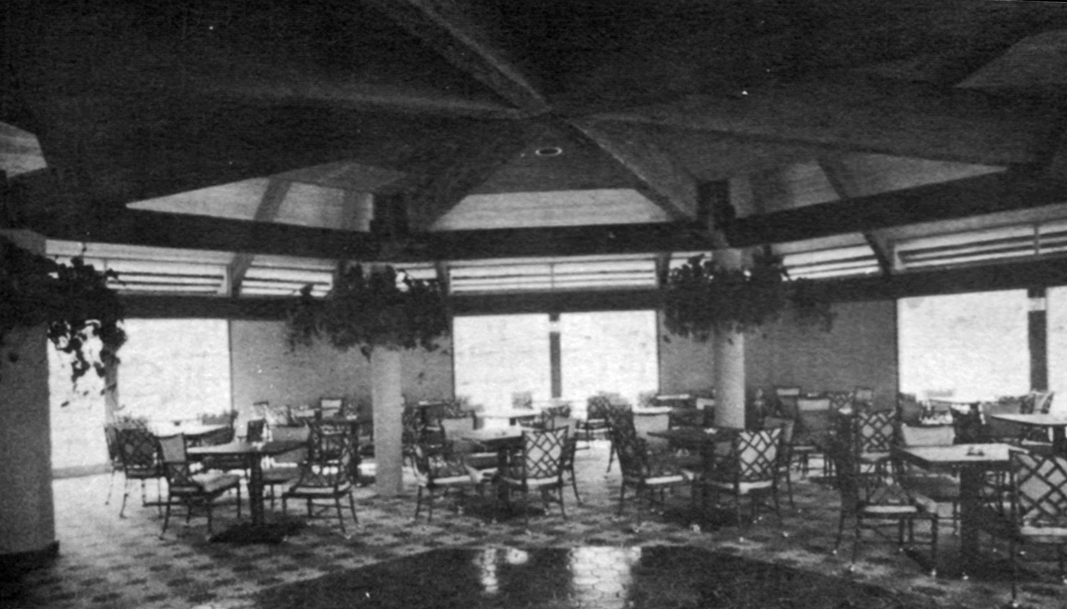 Photo showing the inside of the original Beach Club in AIP